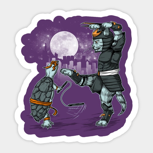 Claws vs Nunchucks Sticker by LivMat